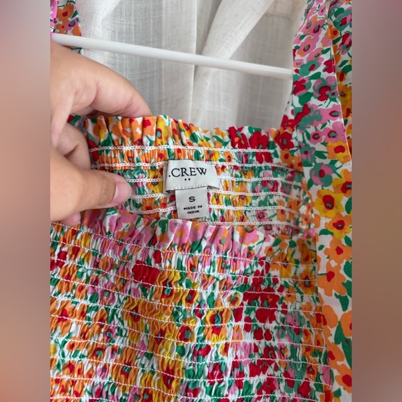 J. Crew Smocked Floral Tank - Picture 4 of 6